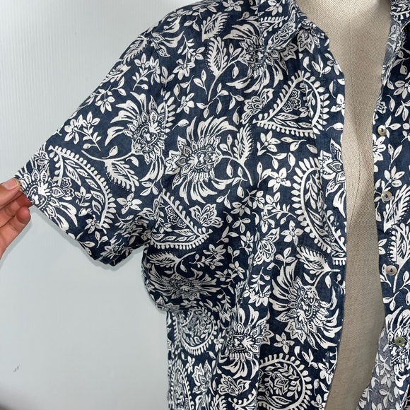 Sigrid Olsen 100% linen top size L - Picture 3 of 4